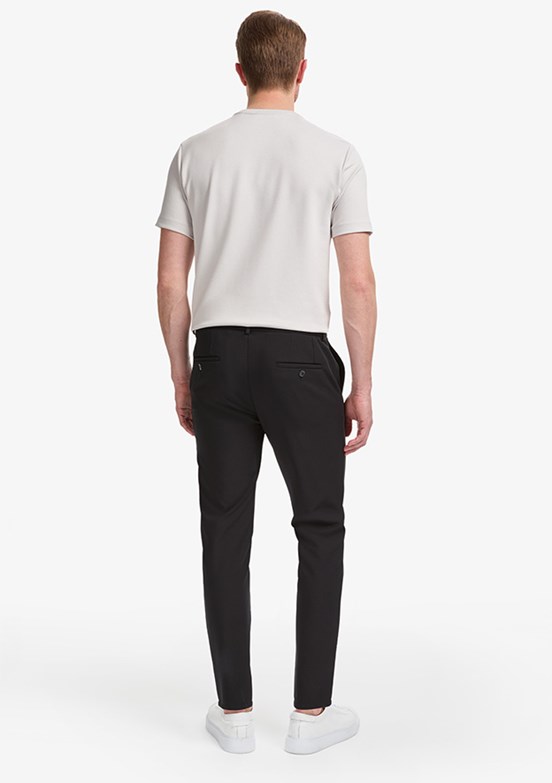 PIERRE CARDIN - Erkek Siyah Regular Pantolon