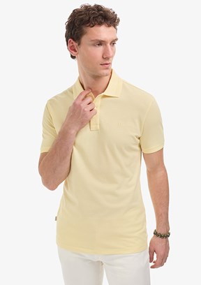 PİERRE CARDİN Erkek Sarı Basic T-Shirt