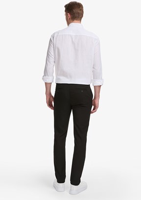 PİERRE CARDİN - Erkek Siyah Slim Pantolon