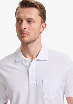 PİERRE CARDİN - Erkek Beyaz Basic T-Shirt
