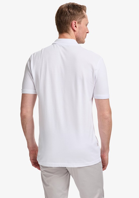 PİERRE CARDİN - Erkek Beyaz Basic T-Shirt