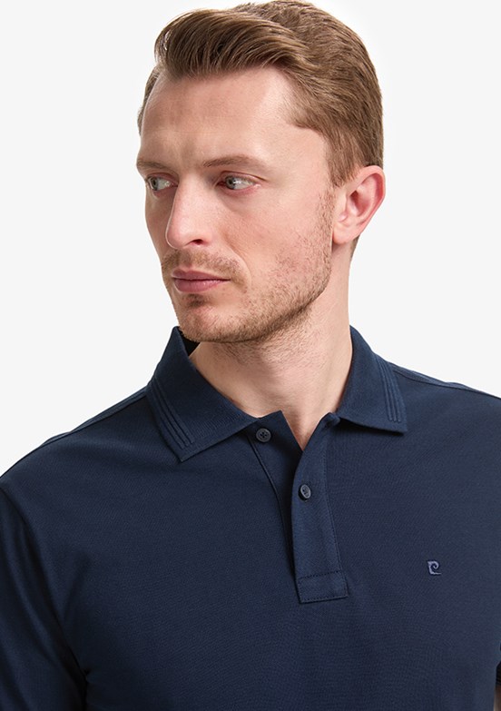 PİERRE CARDİN - Erkek Lacivert Slim T-Shirt