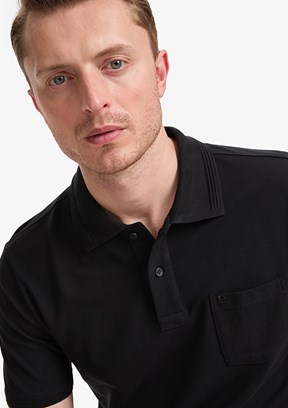PİERRE CARDİN - Erkek Siyah Basic T-Shirt