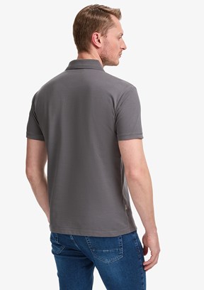 PIERRE CARDIN - Erkek Gri Basic T-Shirt