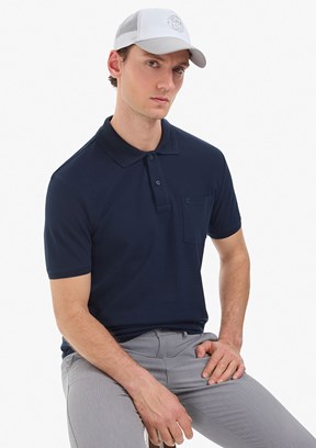 PİERRE CARDİN Erkek Lacivert Basic T-Shirt