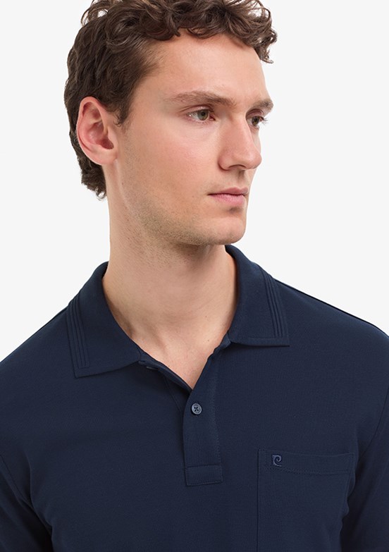 PİERRE CARDİN Erkek Lacivert Basic T-Shirt