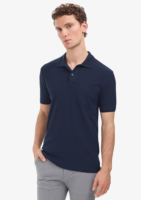 PİERRE CARDİN Erkek Lacivert Basic T-Shirt