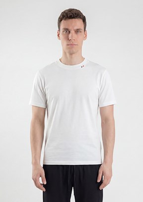 THE CROW - TC7079 Erkek Beyaz Baskılı T-Shirt