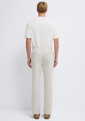 MAVİ - M0010547-70144 Erkek Bej Normal Bel Pantolon