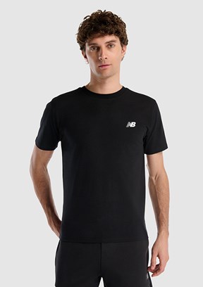 NEW BALANCE Lifestyle - MNT1537-BK Erkek Siyah Baskılı T-Shirt
