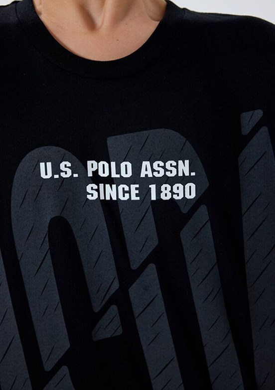 US POLO ASSN - US2429-G Erkek Çocuk Siyah Şortlu İkili Takım