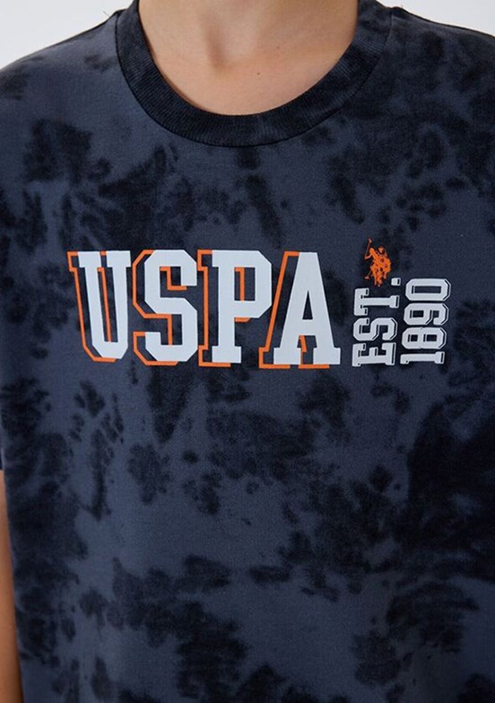 US POLO ASSN - US2438-G Erkek Çocuk Füme Şortlu İkili Takım