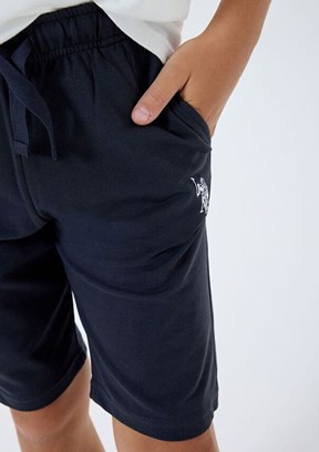 US POLO ASSN - US2424-G Erkek Çocuk Beyaz Şortlu İkili Takım