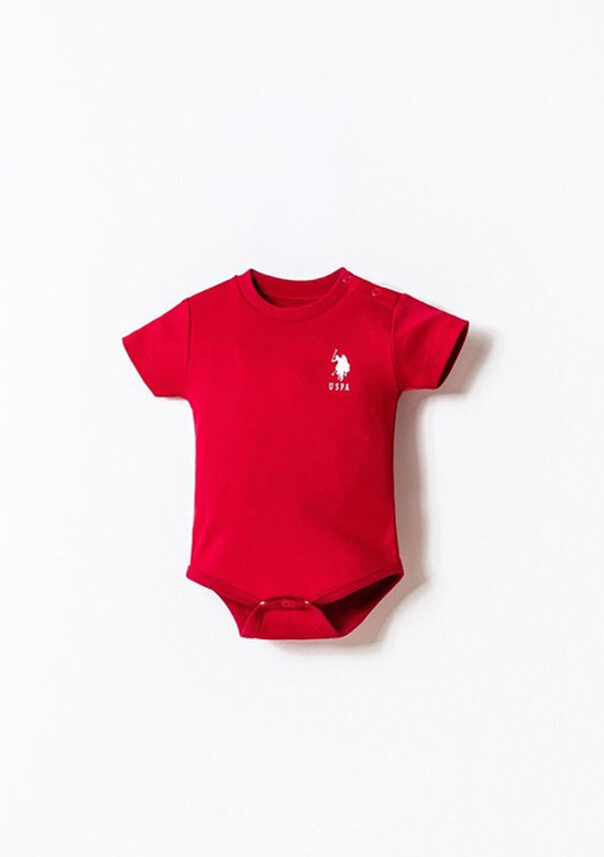 US POLO ASSN - USB2861 Erkek Bebek Beyaz 3'Lü Zıbın