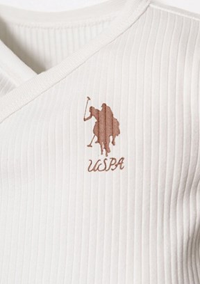 US POLO ASSN - USB2950 Kız Bebek Beyaz Hastane Çıkışı
