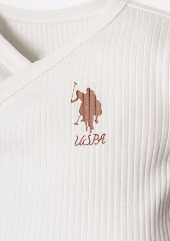 US POLO ASSN - USB2950 Kız Bebek Beyaz Hastane Çıkışı