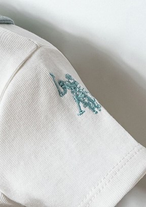 US POLO ASSN - USB2881 Erkek Bebek Yeşil Salopet Pantolon