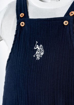 US POLO ASSN - USB2881 Erkek Bebek Lacivert Salopet Pantolon