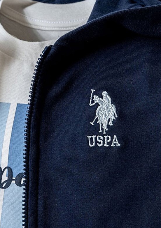 US POLO ASSN - USB2903 Erkek Bebek Lacivert Eşofman Takımı