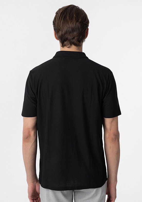 SÜVARİ - STS1014000001 Erkek Siyah O Yaka T-Shirt