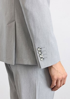 SÜVARİ - TK1006900398 Erkek Gri Slim Takım Elbise