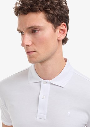 PİERRE CARDİN Erkek Beyaz Basic T-Shirt
