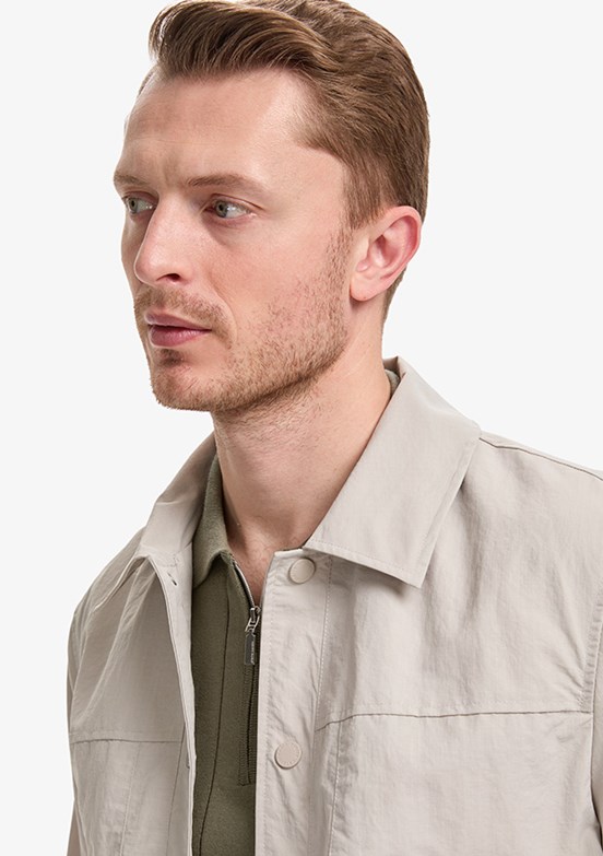 PİERRE CARDİN - Erkek Gri Basic Mont