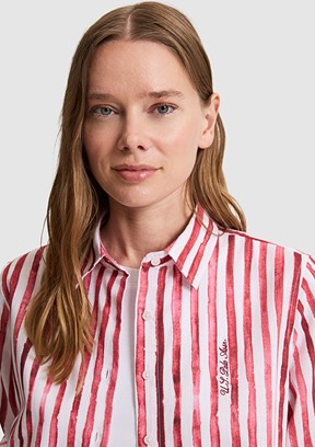 US POLO ASSN - Kadın Mor Uzun Kol Gömlek