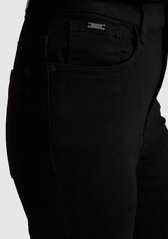 US POLO ASSN - Kadın Siyah Slim Jean Pantolon