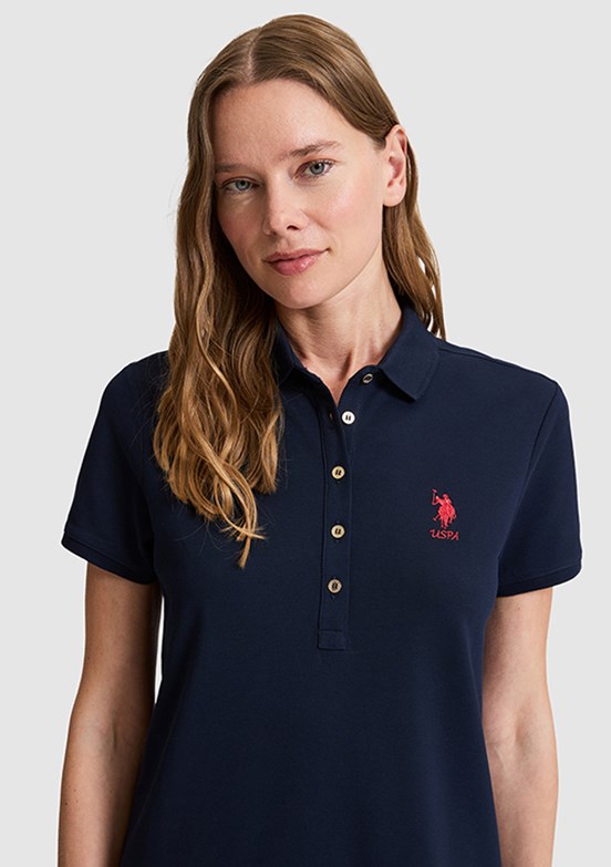 US POLO ASSN - Kadın Lacivert Örme Elbise