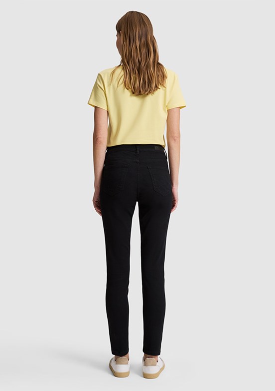 US POLO ASSN - Kadın Siyah Oversize Jean Pantolon