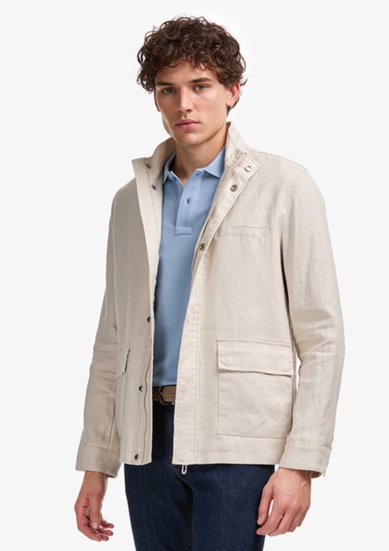 US POLO ASSN - Erkek Bej Basic Mont
