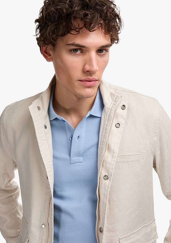 US POLO ASSN - Erkek Bej Basic Mont