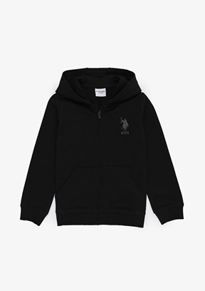 US POLO ASSN - Erkek Çocuk Siyah Basic Sweatshirt