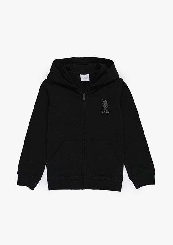 US POLO ASSN - Erkek Çocuk Siyah Basic Sweatshirt