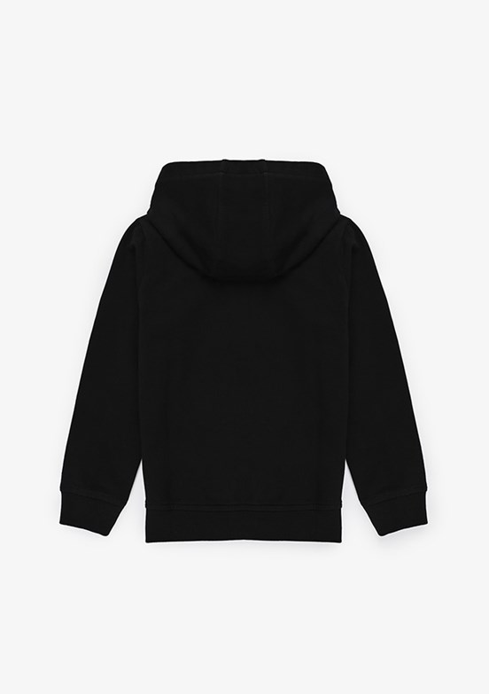 US POLO ASSN - Erkek Çocuk Siyah Basic Sweatshirt