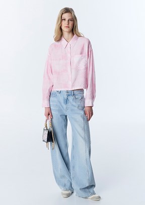 TWİST - TS1260025142 Kadın Pembe Basic Gömlek