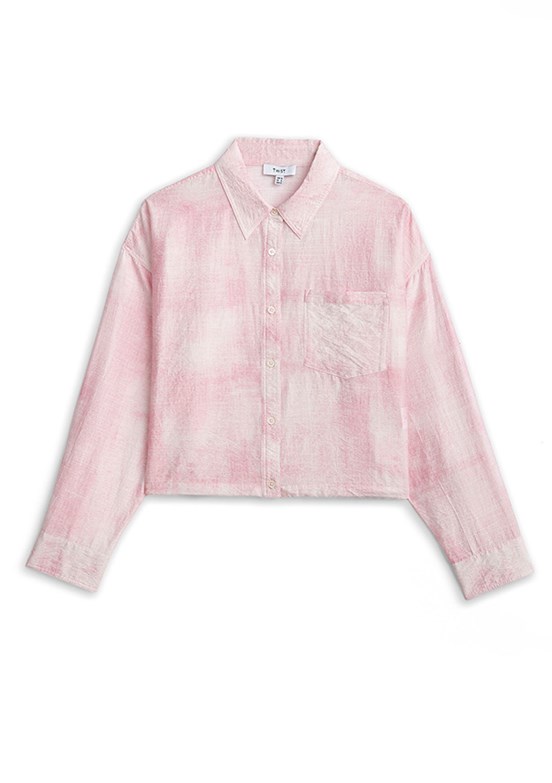 TWİST - TS1260025142 Kadın Pembe Basic Gömlek
