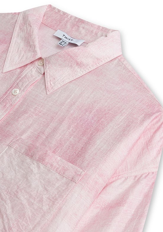 TWİST - TS1260025142 Kadın Pembe Basic Gömlek