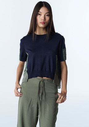 TWİST - TS1260050029 Kadın Lacivert Basic Kazak