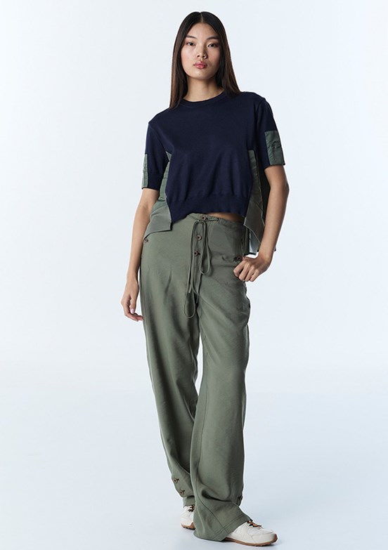 TWİST - TS1260050029 Kadın Lacivert Basic Kazak