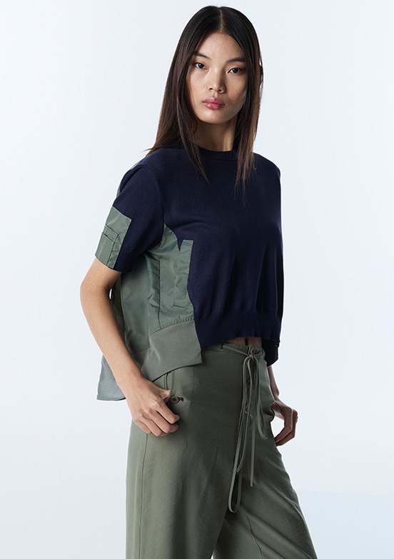TWİST - TS1260050029 Kadın Lacivert Basic Kazak