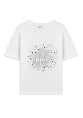TWİST - TS1260070253 Kadın Beyaz Basic T-Shirt