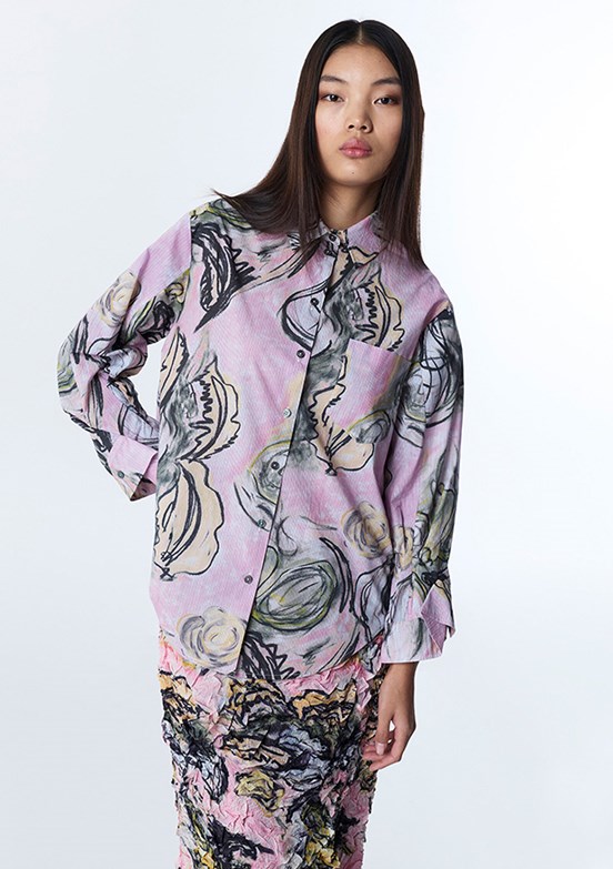 TWİST - TS1260025129 Kadın Pembe Basic Gömlek