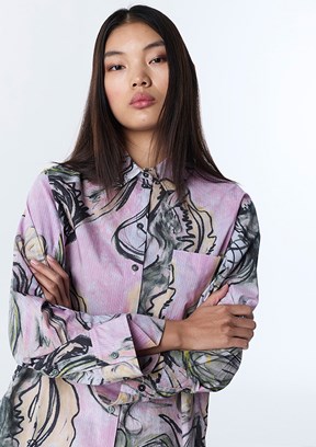 TWİST - TS1260025129 Kadın Pembe Basic Gömlek
