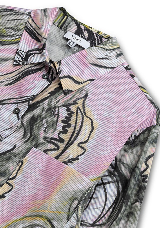 TWİST - TS1260025129 Kadın Pembe Basic Gömlek