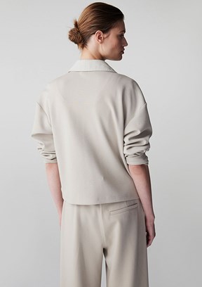 İPEKYOL - IS1260091009 Kadın Bej Basic Sweatshirt