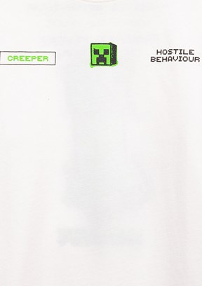 MAVİ - M6610435-70057 Erkek Çocuk Beyaz Baskılı T-Shirt