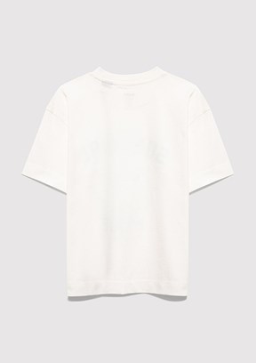 MAVİ - M6610433-70057 Erkek Çocuk Beyaz Baskılı T-Shirt