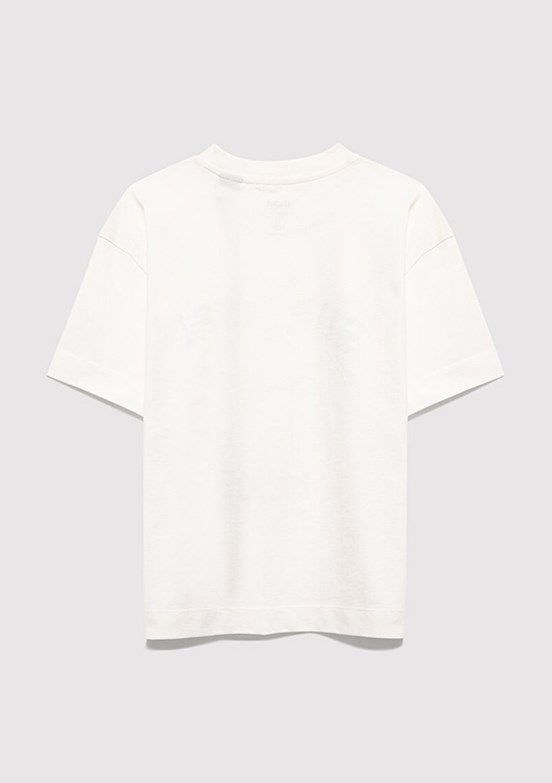 MAVİ - M6610433-70057 Erkek Çocuk Beyaz Baskılı T-Shirt